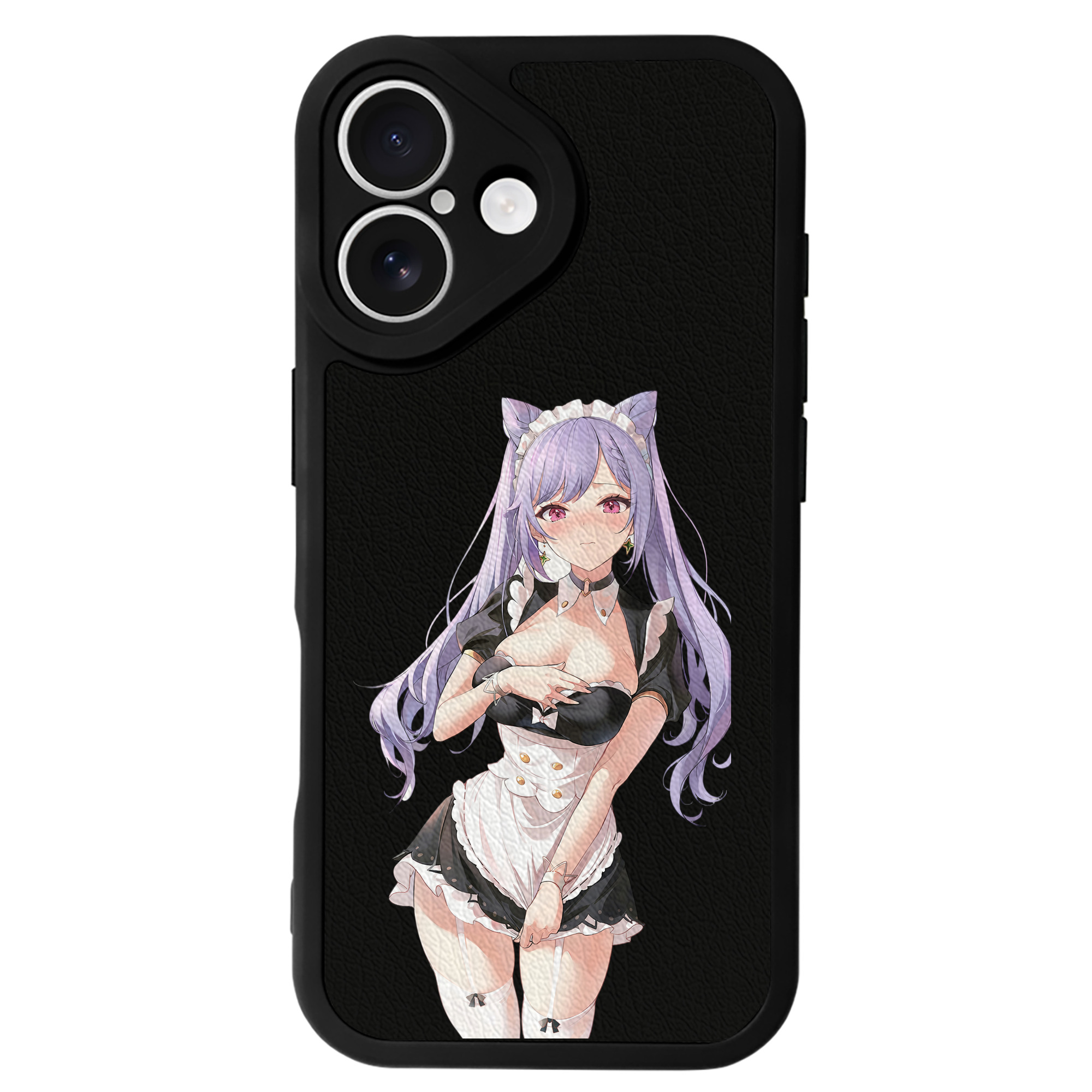 げんし神 刻晴 こくせい genshin Kokusei 【iPhone 16シリーズ対応】シリコンスマホケース（レザー調） 材質：シリコン